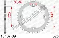 AF21240739, Afam, Ktw trasero acero 39t, 520    , Nuevo