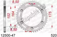 AF21250047, Afam, Ktw rear steel 47t, 520    , New