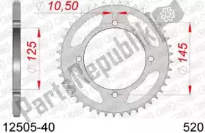 AFAM AF21250540 ktw rear steel 40t, 520 - Onderkant