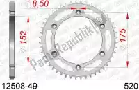 AF21250849, Afam, Ktw posteriore in acciaio 49t, 520    , Nuovo