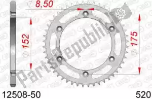 AFAM AF21250850 ktw aço traseiro 50t, 520 - Lado inferior
