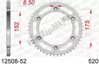 AF21250852, Afam, Ktw trasero acero 52t, 520    , Nuevo