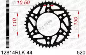 AFAM AF212814RLK44 ktw posteriore in acciaio 44t, 520 - Il fondo