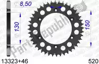 AF51332346S, Afam, Ktw trasero aluminio 46t, 520    , Nuevo