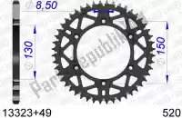 AF51332349, Afam, Ktw trasero aluminio 49t, 520    , Nuevo