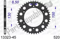 AF51332345, Afam, Ktw trasero aluminio 45t, 520    , Nuevo