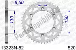 Here you can order the ktw rear alu 52t, 520 from Afam, with part number AF513323N52: