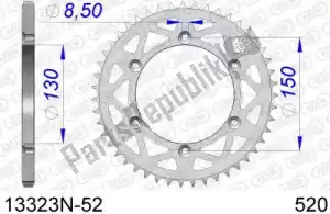 AFAM AF513323N52 ktw rear alu 52t, 520 - Bottom side