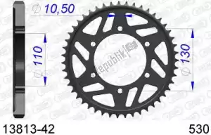 AFAM AF51381342 ktw posteriore alu 42t, 530 - Il fondo