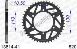 Aquí puede pedir ktw trasero aluminio 41t, 520 de Afam , con el número de pieza AF51381441: