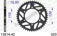 AF51381442, Afam, Ktw rear alu 42t, 520    , New