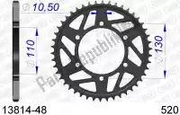 AF51381448, Afam, Ktw trasero aluminio 48t, 520    , Nuevo