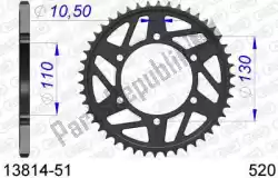 Qui puoi ordinare ktw posteriore alluminio 51t, 520 da Afam , con numero parte AF51381451:
