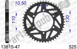 Here you can order the ktw rear alu 47t, 525 from Afam, with part number AF51381547: