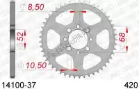 AF21410037, Afam, Ktw rear steel 37t, 420    , Nieuw