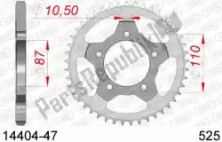 Here you can order the ktw rear steel 47t, 525 from Afam, with part number AF21440447: