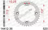 AF21441236, Afam, Ktw acier arrière 36t, 520    , Nouveau