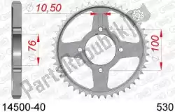 Qui puoi ordinare ktw posteriore in acciaio 40t, 530 da Afam , con numero parte AF21450040: