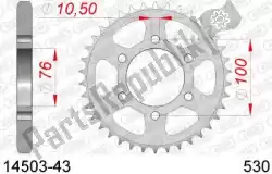 Qui puoi ordinare ktw posteriore in acciaio 43t, 530 da Afam , con numero parte AF21450343: