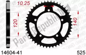 AFAM AF21460441 ktw posteriore in acciaio 41t, 525 - Il fondo
