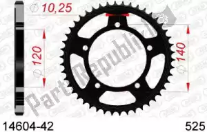 AFAM AF21460442 ktw posteriore in acciaio 42t, 525 - Il fondo