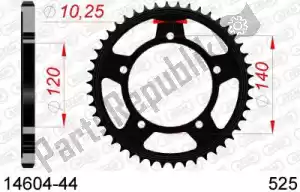 AFAM AF21460444 ktw posteriore in acciaio 44t, 525 - Il fondo