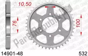 AFAM AF21490148 ktw posteriore in acciaio 48t, 532 - Il fondo