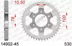 AFAM AF21490245 ktw ty? stal 45t, 530 - Dół