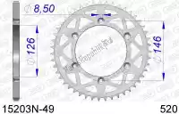 AF515203N49, Afam, Ktw trasero aluminio 49t, 520    , Nuevo