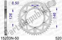 AF515203N50, Afam, Ktw trasero aluminio 50t, 520    , Nuevo