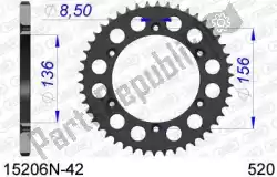 Here you can order the ktw rear alu 42t, 520 from Afam, with part number AF515206N42: