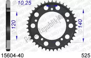 AFAM AF51560440 ktw posteriore alluminio 40t, 525 - Il fondo