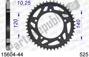 AFAM AF51560444 ktw posteriore alu 44t, 525 - Il fondo