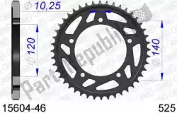 Here you can order the ktw rear aluminum 46t, 525 from Afam, with part number AF51560446: