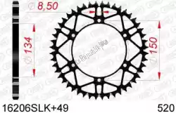 Tutaj możesz zamówić ktw ty? Stalowy super lekki 49t, 520, czarny od Afam , z numerem części AF416206SLK49: