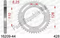 AF21620944, Afam, Ktw posteriore in acciaio 44t, 428    , Nuovo