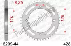 Tutaj możesz zamówić ktw ty? Stalowy 44t, 428 od Afam , z numerem części AF21620944: