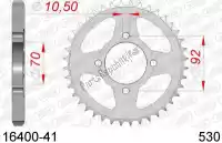 AF21640041, Afam, Ktw posteriore in acciaio 41t, 530    , Nuovo