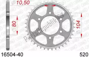 AFAM AF21650440 ktw posteriore in acciaio 40t, 520 - Il fondo