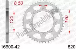 ktw rear steel 42t, 520 van Afam, met onderdeel nummer AF21660042, bestel je hier online: