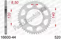 ktw rear steel 44t, 520 van Afam, met onderdeel nummer AF21660044, bestel je hier online: