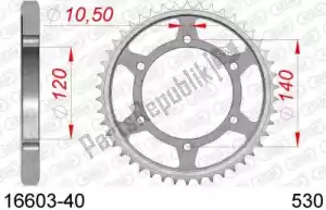 AFAM AF21660340 ktw rear steel 40t, 530 - Onderkant