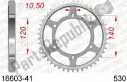 ktw rear steel 41t, 530 van Afam, met onderdeel nummer AF21660341, bestel je hier online: