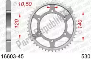 AFAM AF21660345 ktw posteriore in acciaio 45t, 530 - Il fondo