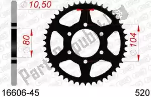 AFAM AF21660645 ktw posteriore in acciaio 45t, 520 - Il fondo