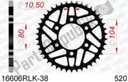 Here you can order the ktw rear steel 38t, 520 from Afam, with part number AF216606RLK38: