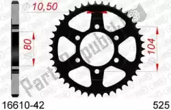 ktw rear steel 42t, 525 van Afam, met onderdeel nummer AF21661042, bestel je hier online:
