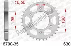 Qui puoi ordinare ktw posteriore in acciaio 35t, 630 da Afam , con numero parte AF21670035: