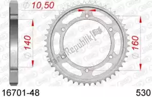 AFAM AF21670148 ktw acier arrière 48t, 530 - La partie au fond