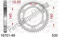 AF21670149, Afam, Ktw posteriore in acciaio 49t, 530    , Nuovo